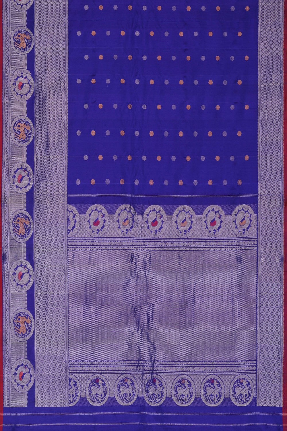 Image of Gadwal Silk Purple Saree